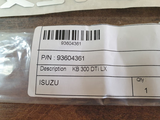 Original New Isuzu KB 2003 300TDI LX' Right Front Door Decal Badge