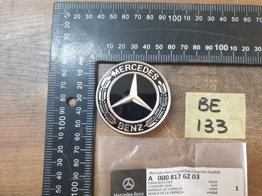 Original New Mercedes-Benz A-Class W177 Black Background Bonnet Badge