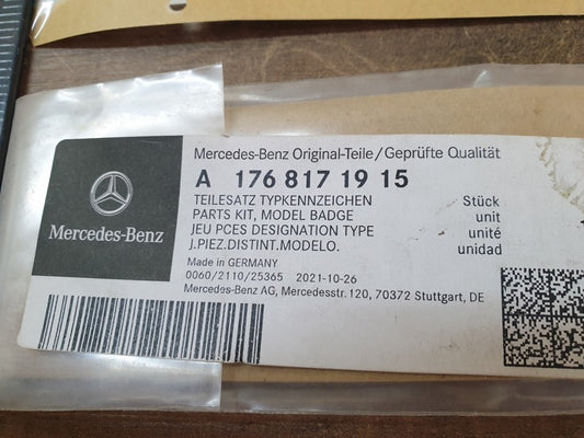 Original New Mercedes-Benz A-Class W176 AMG Boot Lid 'A45 4MATIC' Badge