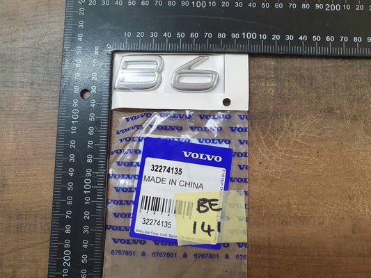 Original New Volvo XC90 Boot Lid 'B6' Badge