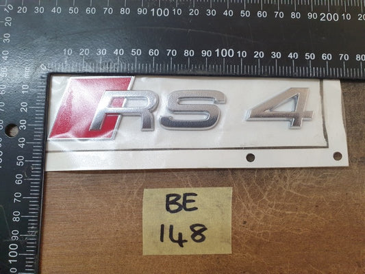 Original New Audi Boot Lid 'RS 4' Badge