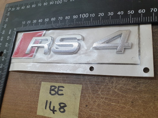 Original New Audi Boot Lid 'RS 4' Badge