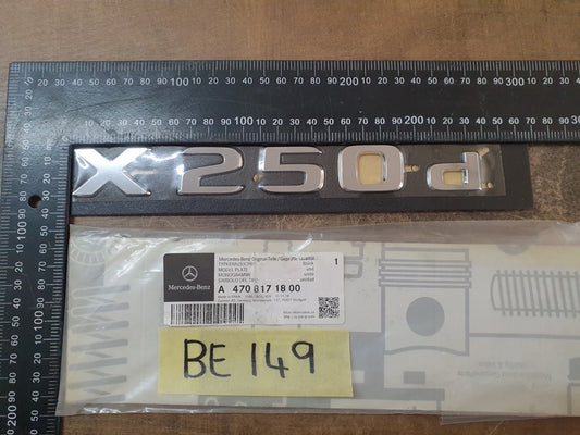 Original New Mercedes-Benz X-Class Tailgate 'X250 d' Badge
