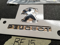 Original New Peugeot 108 Hatchback 2021 Tailgate Peugeot Emblem + "PEUGEOT"