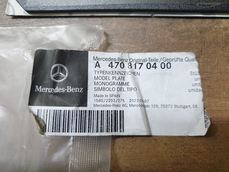 Original New Mercedes-Benz X-Class W470 Left Front Fender 'V6 TURBO' Badge