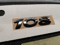 Original New Peugeot 108 Hatchback 2021 Tailgate Model Emblem "108"