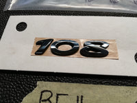 Original New Peugeot 108 Hatchback 2021 Tailgate Model Emblem "108"