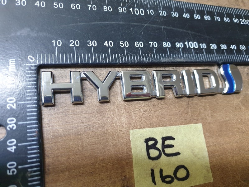 Original Used Toyota Corolla Cross XS Boot Lid 'HYBRID' Badge