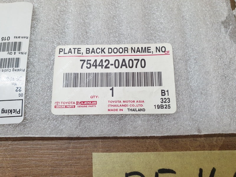 Original New Toyota Corolla Cross "Corolla Cross" - Boot Lid Badge