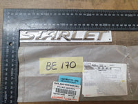 Original New Toyota Starlet Boot Lid 'STARLET' Badge