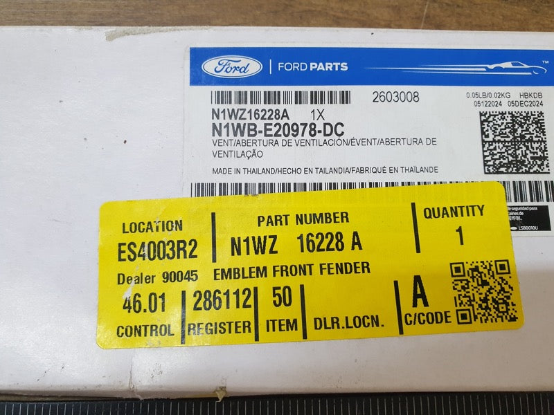 Original New Ford Everest Front Door 'PLATINUM' Badge
