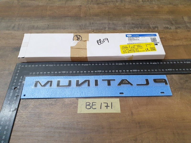 Original New Ford Everest Front Door 'PLATINUM' Badge