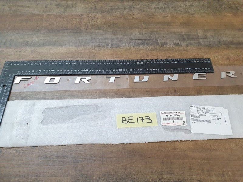 Original New Toyota Fortuner Boot Lid 'FORTUNER' Badge