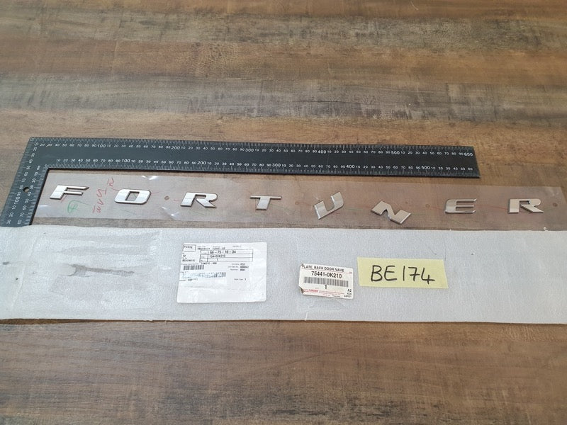 Original New Toyota Fortuner Boot Lid 'FORTUNER' Badge