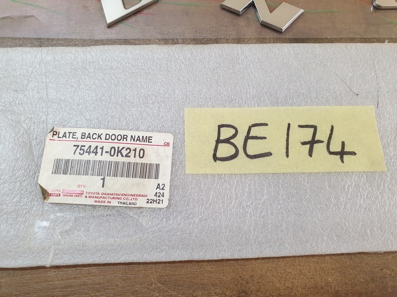 Original New Toyota Fortuner Boot Lid 'FORTUNER' Badge