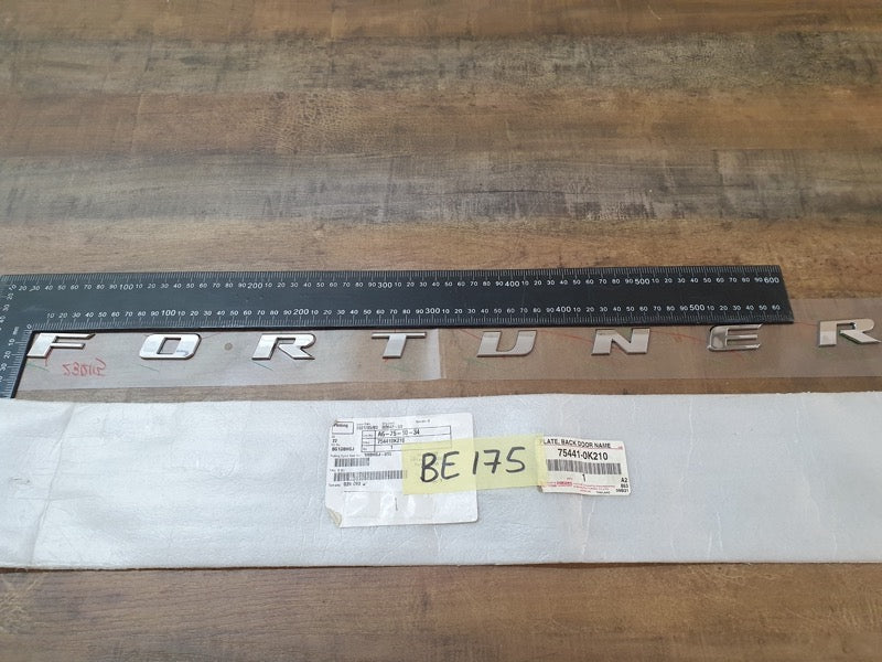 Original New Toyota Fortuner Boot Lid 'FORTUNER' Badge
