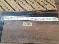 Original New Jeep Grand Cherokee Front Door 'GRAND CHEROKEE' Badge