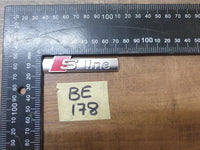 Original Used Audi Front Fender 'S line' Badge