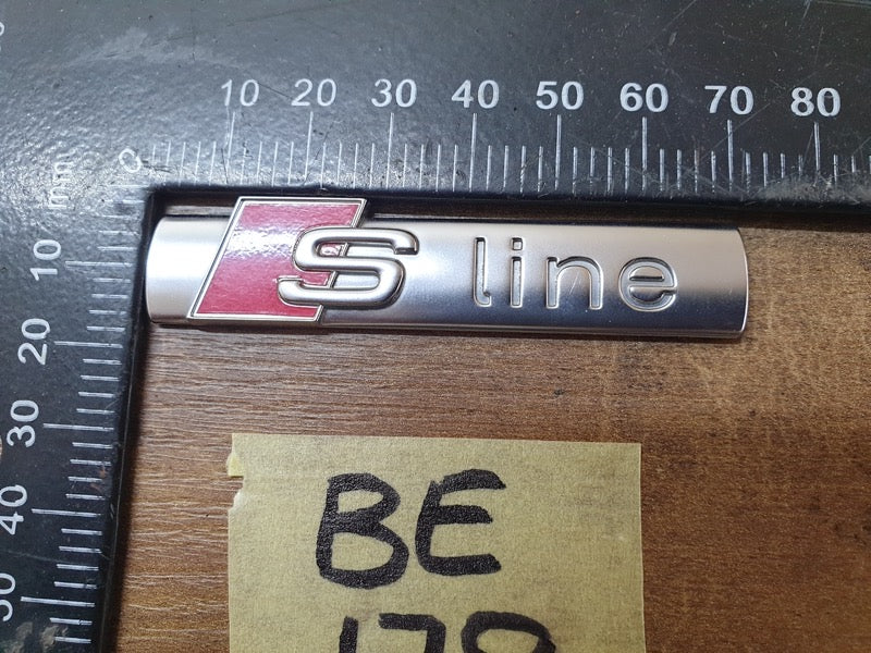 Original Used Audi Front Fender 'S line' Badge
