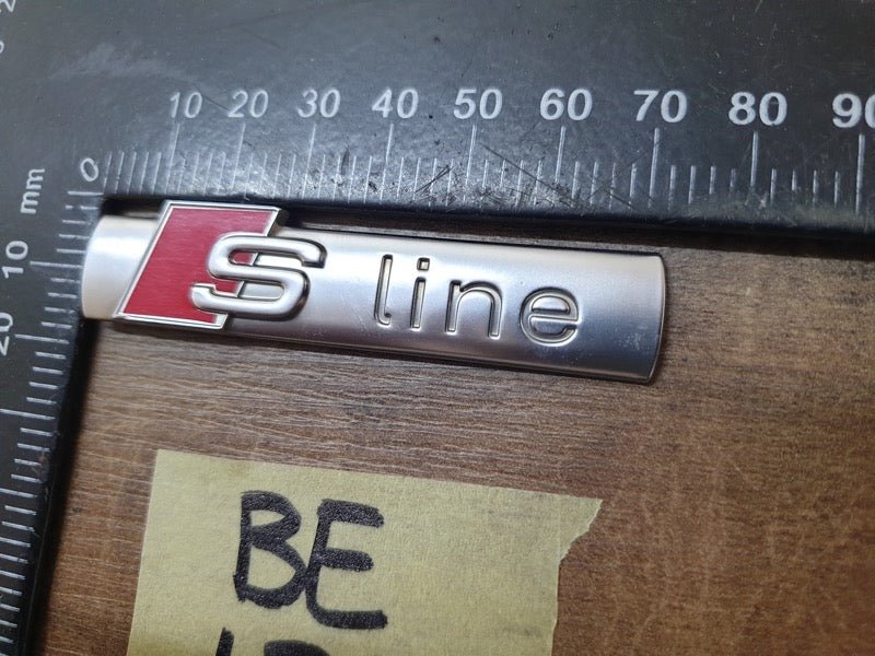 Original Used Audi Front Fender 'S line' Badge