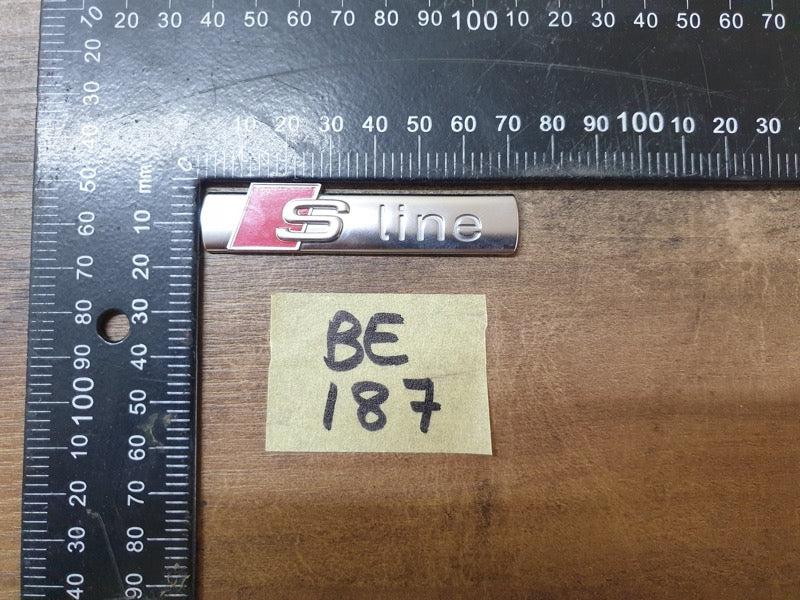 Original Used Audi Front Fender 'S line' Badge