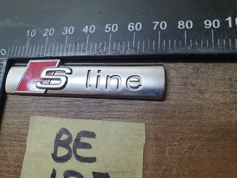 Original Used Audi Front Fender 'S line' Badge