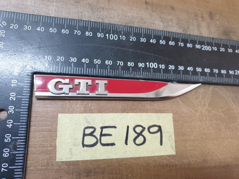 Original Used Volkswagen Right Front Fender 'GTI' Badge