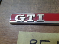 Original Used Volkswagen Right Front Fender 'GTI' Badge