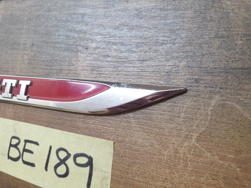 Original Used Volkswagen Right Front Fender 'GTI' Badge