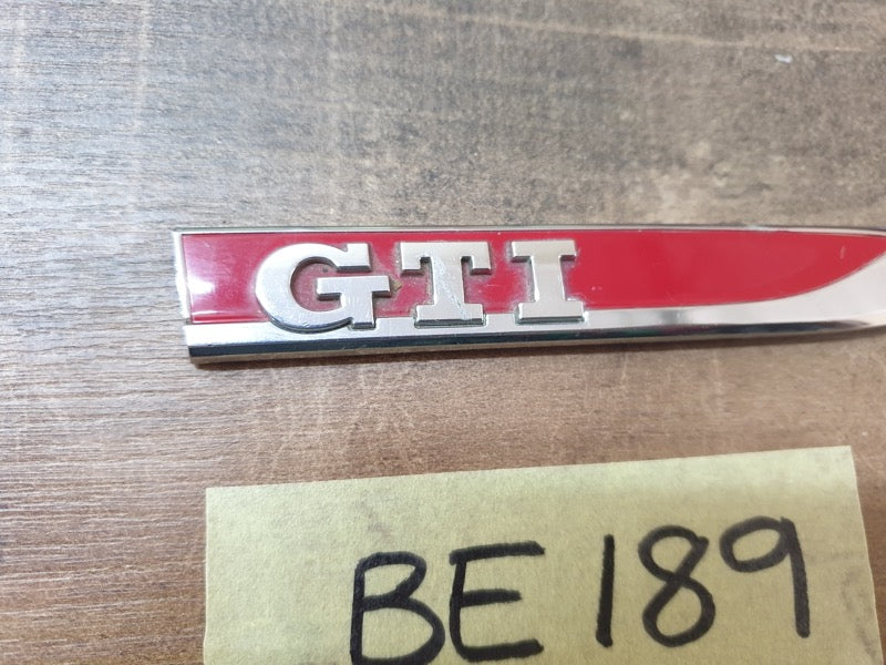 Original Used Volkswagen Right Front Fender 'GTI' Badge