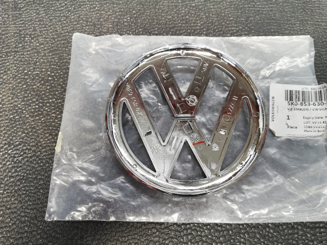 Original New Volkswagen Polo Vivo Boot Lid Badge/Emblem "VW"