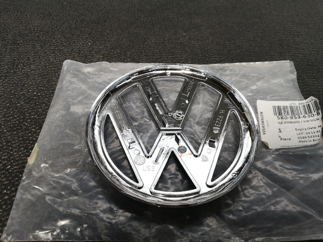 Original New Volkswagen Polo Vivo Boot Lid Badge/Emblem "VW"