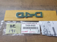 Original New Toyota Hilux 'D-4D' Door Badge
