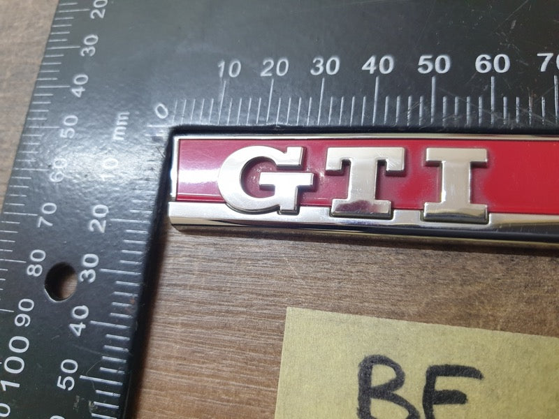 Original Used Volkswagen Golf VII GTI Right Front Fender 'GTI' Badge
