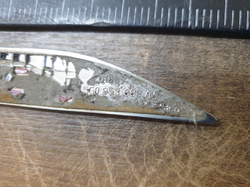 Original Used Volkswagen Golf VII GTI Right Front Fender 'GTI' Badge