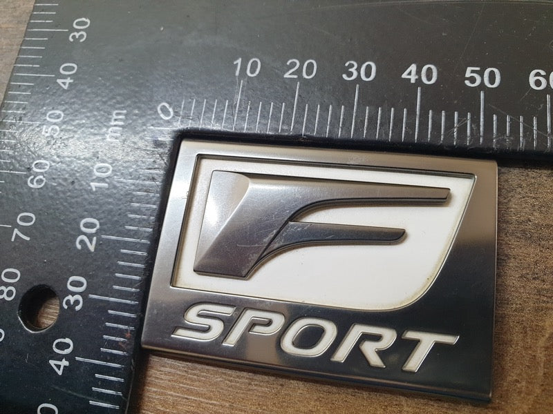 Original Used Lexus NX 200 Right Front Fender 'F SPORT' Badge