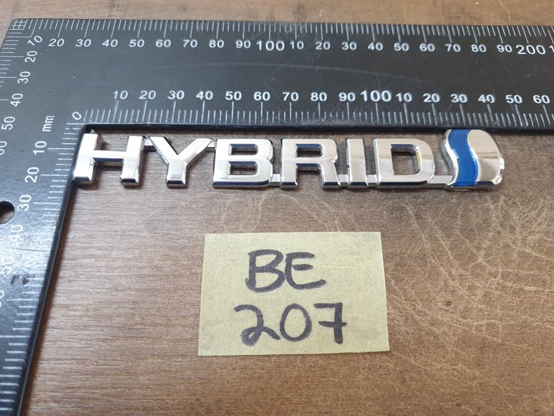 Original Used Toyota Corolla Cross Front Fender 'HYBRID' Badge