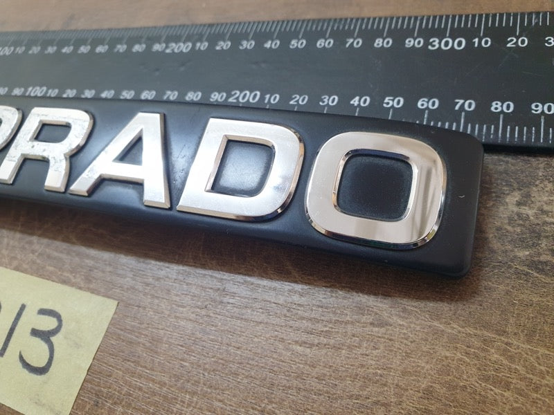 Original Used Toyota Land Cruiser Prado Boot Lid 'LAND CRUISER PRADO' Badge