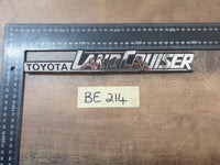 Original Used Toyota Land Cruiser "TOYOTA LAND CRUISER" Badge
