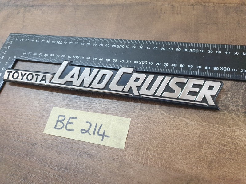 Original Used Toyota Land Cruiser "TOYOTA LAND CRUISER" Badge