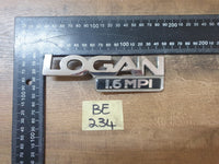 Original Used Renault Logan Expression Boot Lid 'LOGAN 1.6 MPI' Badge