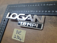 Original Used Renault Logan Expression Boot Lid 'LOGAN 1.6 MPI' Badge