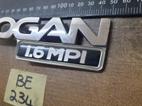 Original Used Renault Logan Expression Boot Lid 'LOGAN 1.6 MPI' Badge