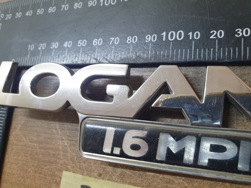 Original Used Renault Logan Expression Boot Lid 'LOGAN 1.6 MPI' Badge