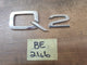 Original Used Audi Q2 Boot Lid 'Q2' Badge