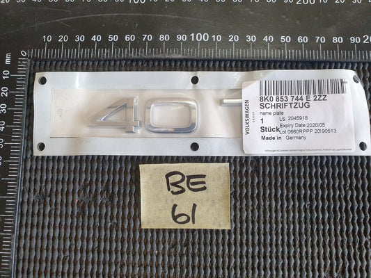 Audi "40 TDI" - Boot Lid Badge