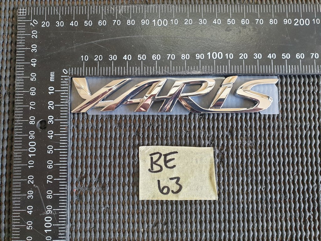 Toyota Yaris "Yaris" - Boot Lid Badge