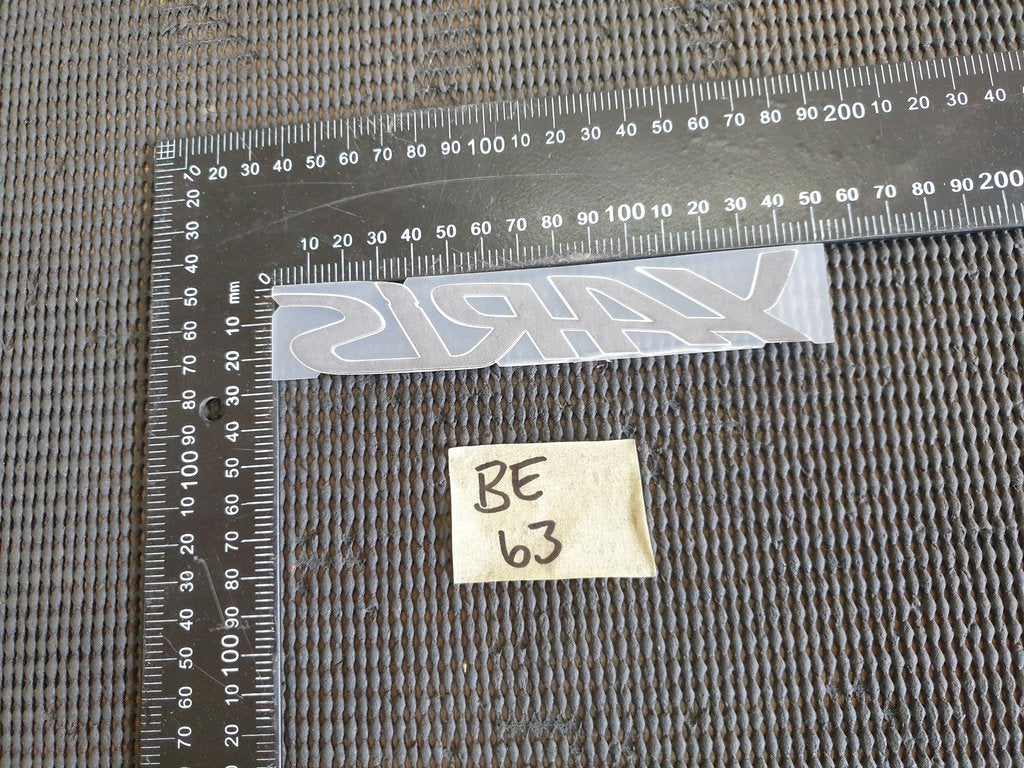 Toyota Yaris "Yaris" - Boot Lid Badge