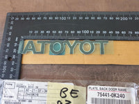 Toyota Fortuner "TOYOTA" - Boot Lid Badge