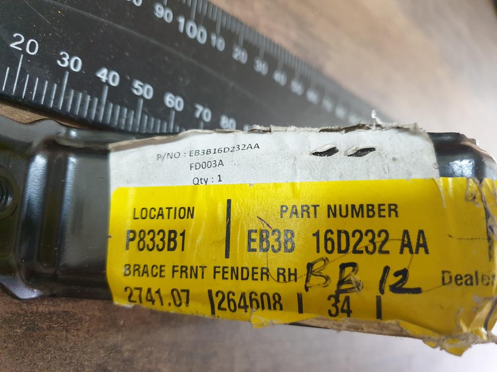 Original New Ford Ranger Right Front Fender Bracket